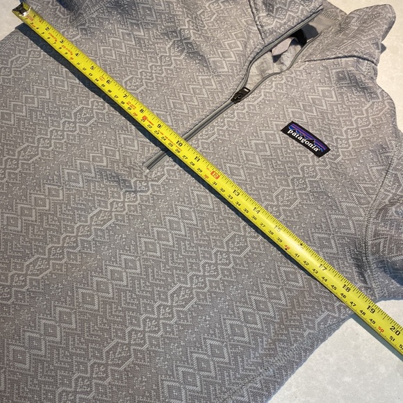 New patagonia womam better sweater 1/4 zio frozen jaquard salt grey size M⭐️⭐️ - Picture 5 of 14
